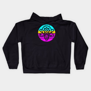 Retro STEM Innovation Lightbulb Gear Atomic Kids Hoodie